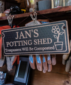 potting shed sign