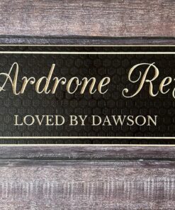 Stable name plaque with extra wording - love by ...