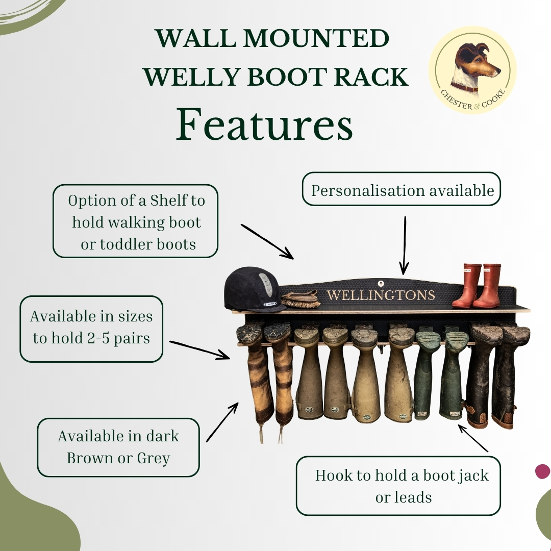 Features of the Chester & Cooke welly rack