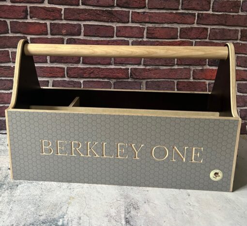grey personalised tool box