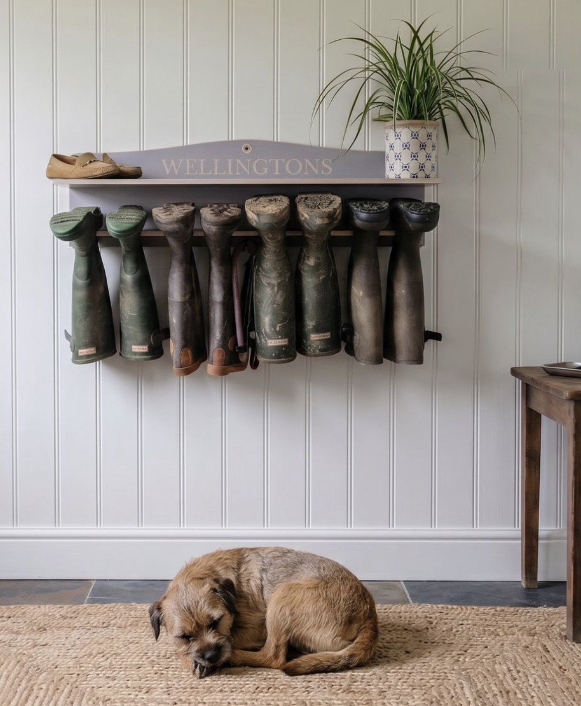 grey welly rack