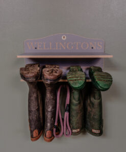 2 pair wall mounted welly rack