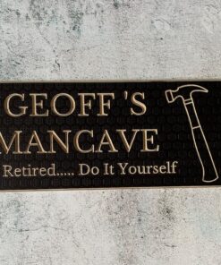 mancave i'm retired sign