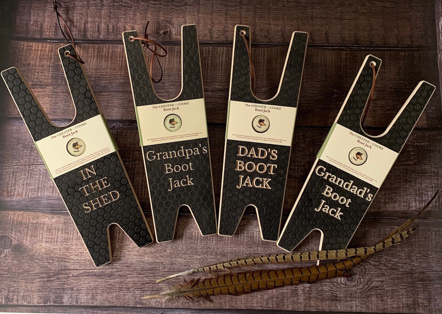 selection of boot pulls for fathers day