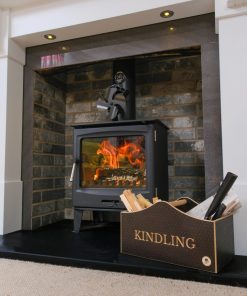 Kindling box by the log burner