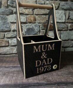 personalised wine caddy as a gift