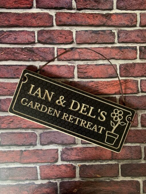 personalised garden sign