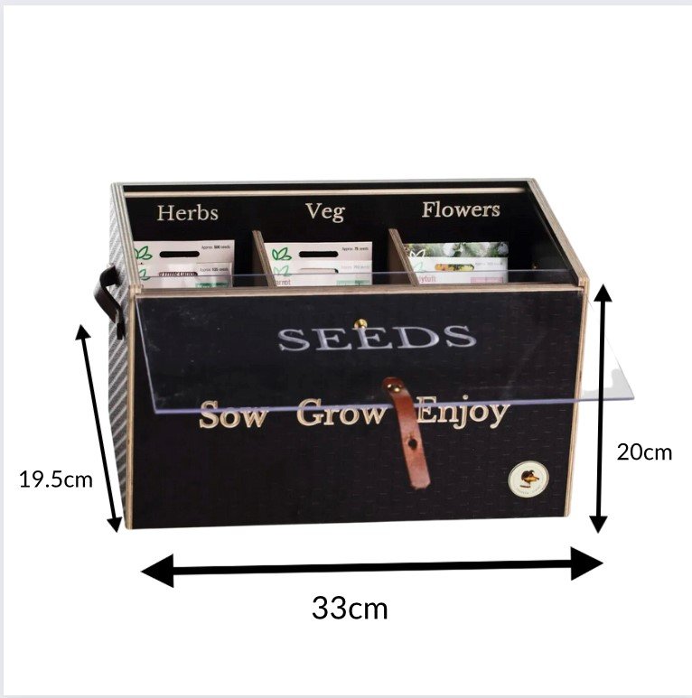 Seed Packet Organizer Storage Tin