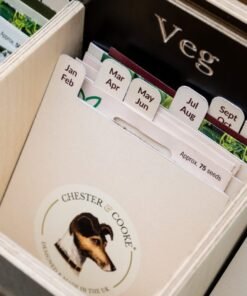 divider cards in the chester and cooke seed box