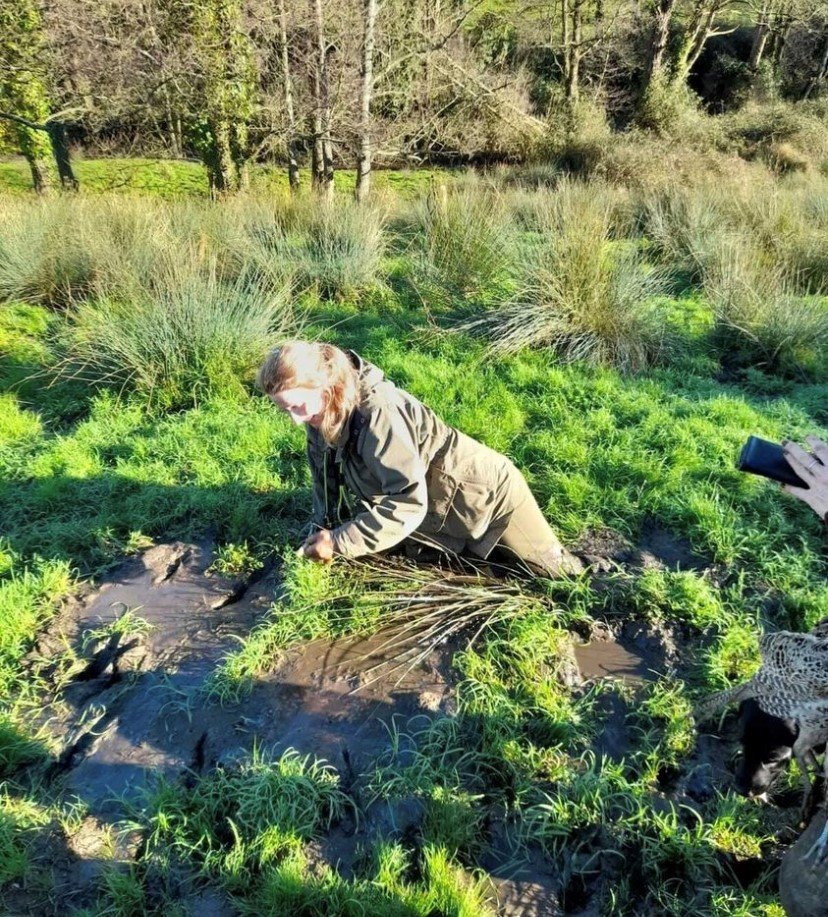 Lady stuck in a Bog