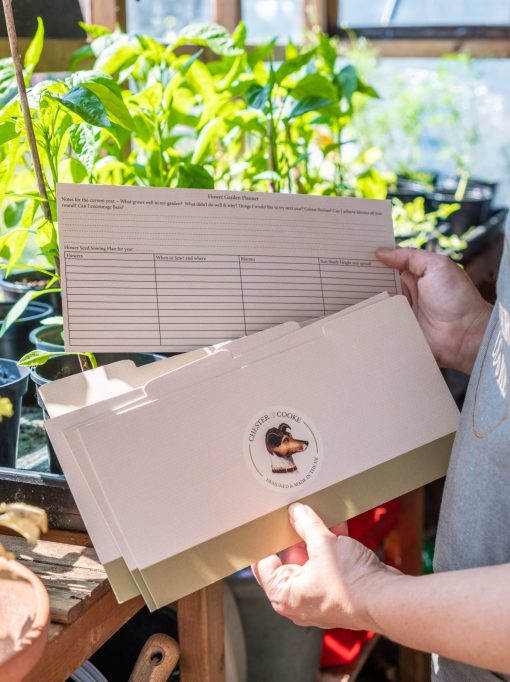 Gardener's Seed Box divider cards and garden Planner