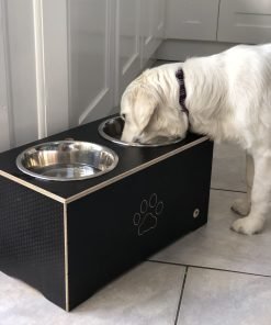 Why use a dog bowl stand - it gives a better position the dogs of head for swallowing