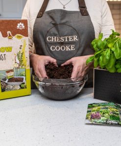 gardening gift Ideas for Christmas- Herb Planter kit includes peat free compost, seeds, pots and saucers