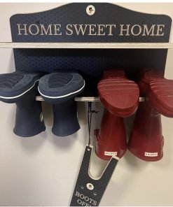 2 pair welly boot rack and Boot Jack set