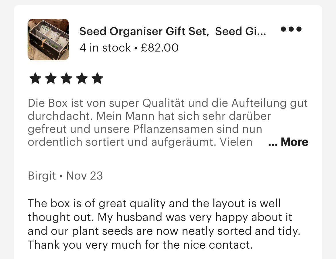 gardening gift Ideas for Christmas - seed box review