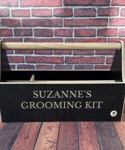 grooming kit box and brush set