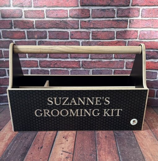 grooming kit box and brush set