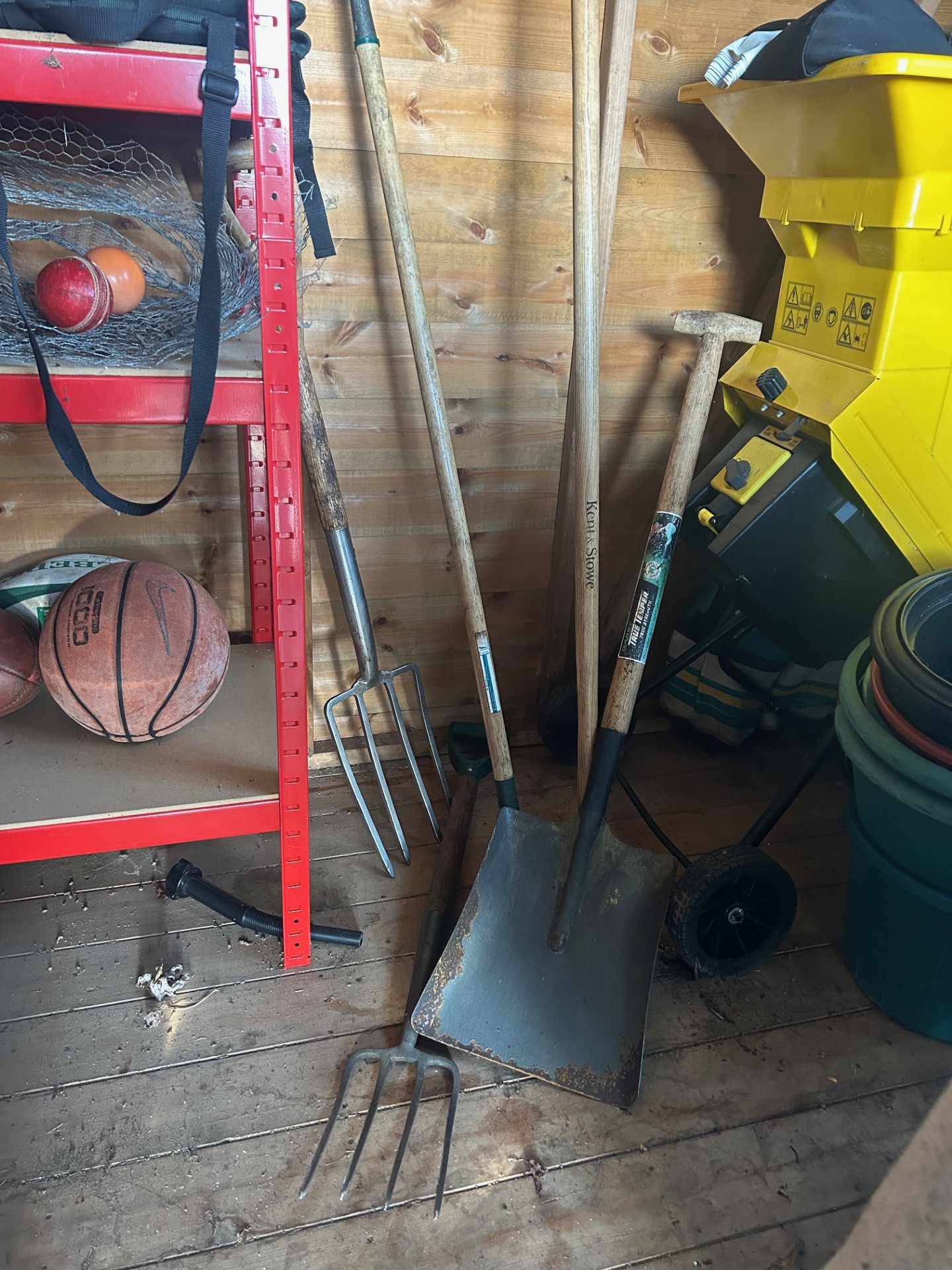 garden tools untidy and dangerous