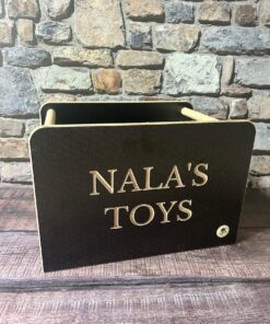 Dog toy box Brown small