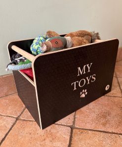 Wooden Dog Toy Box