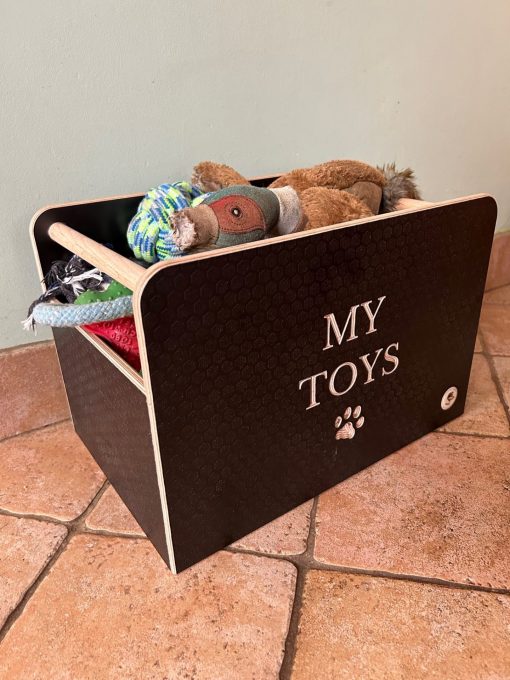 Wooden Dog Toy Box