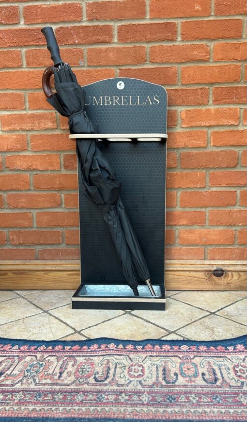 umbrella holder with drip tray