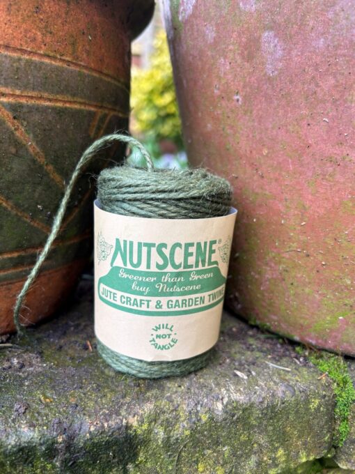 jute garden twine in the garden