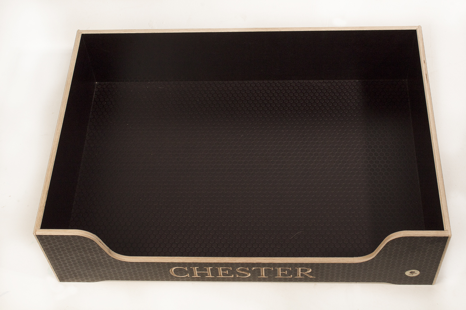 large wooden dog bed - are easy to clean