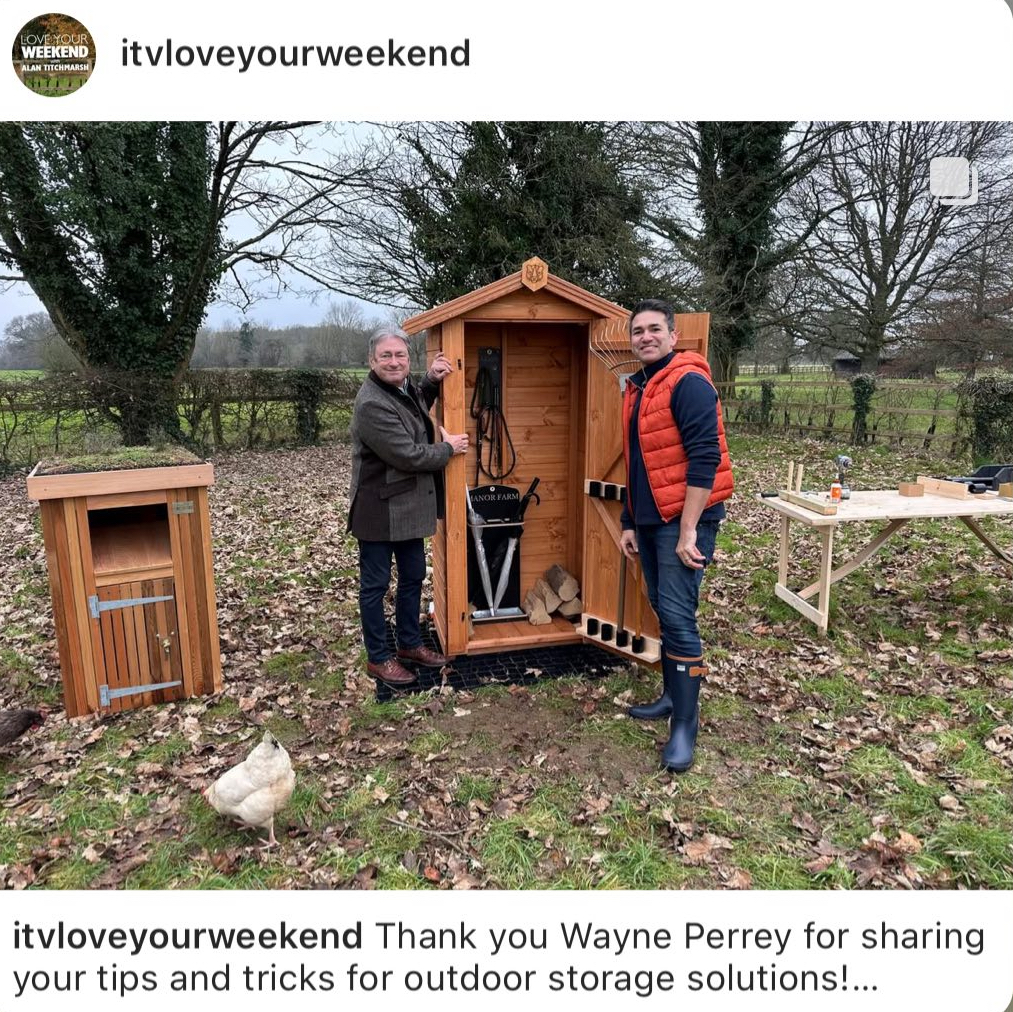 Umbrella rack featured on ITV Love your weekend