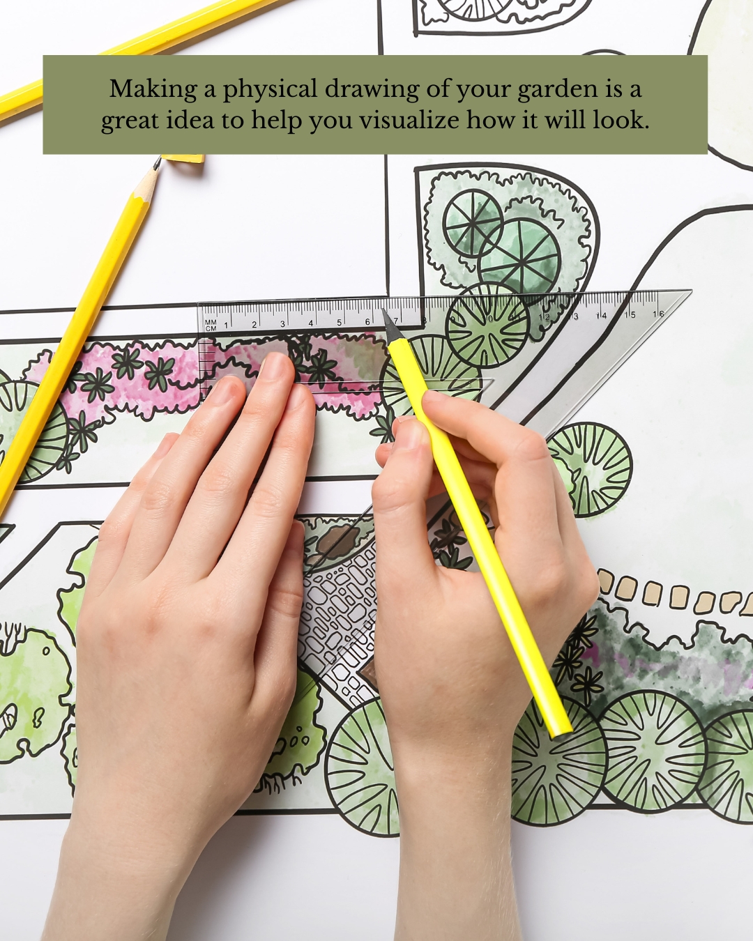 drawing out a garden plan is a great idea