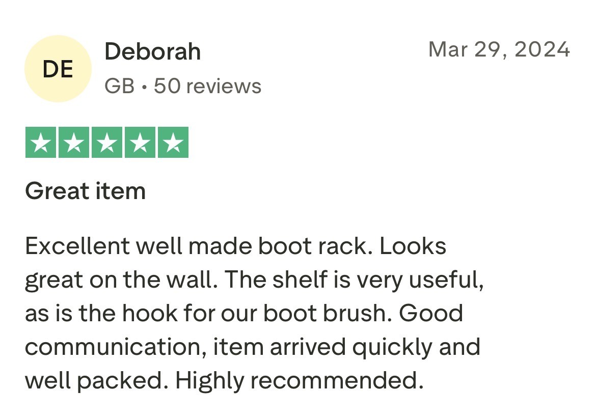 Boot & Welly rack review