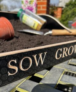 make sowing and replanting pots easy with a custom gardening tray