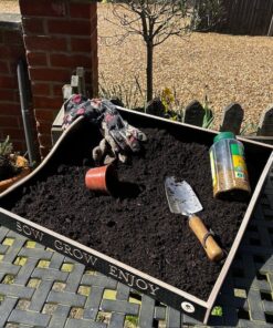 engraved with sow grow enjoy a wooden replanting tray