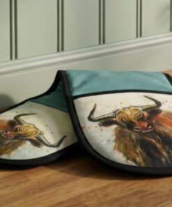 oven mitts - Dollyhotdog highland cow