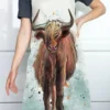 Highland cow apron