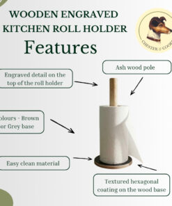 features of kitchen roll holder