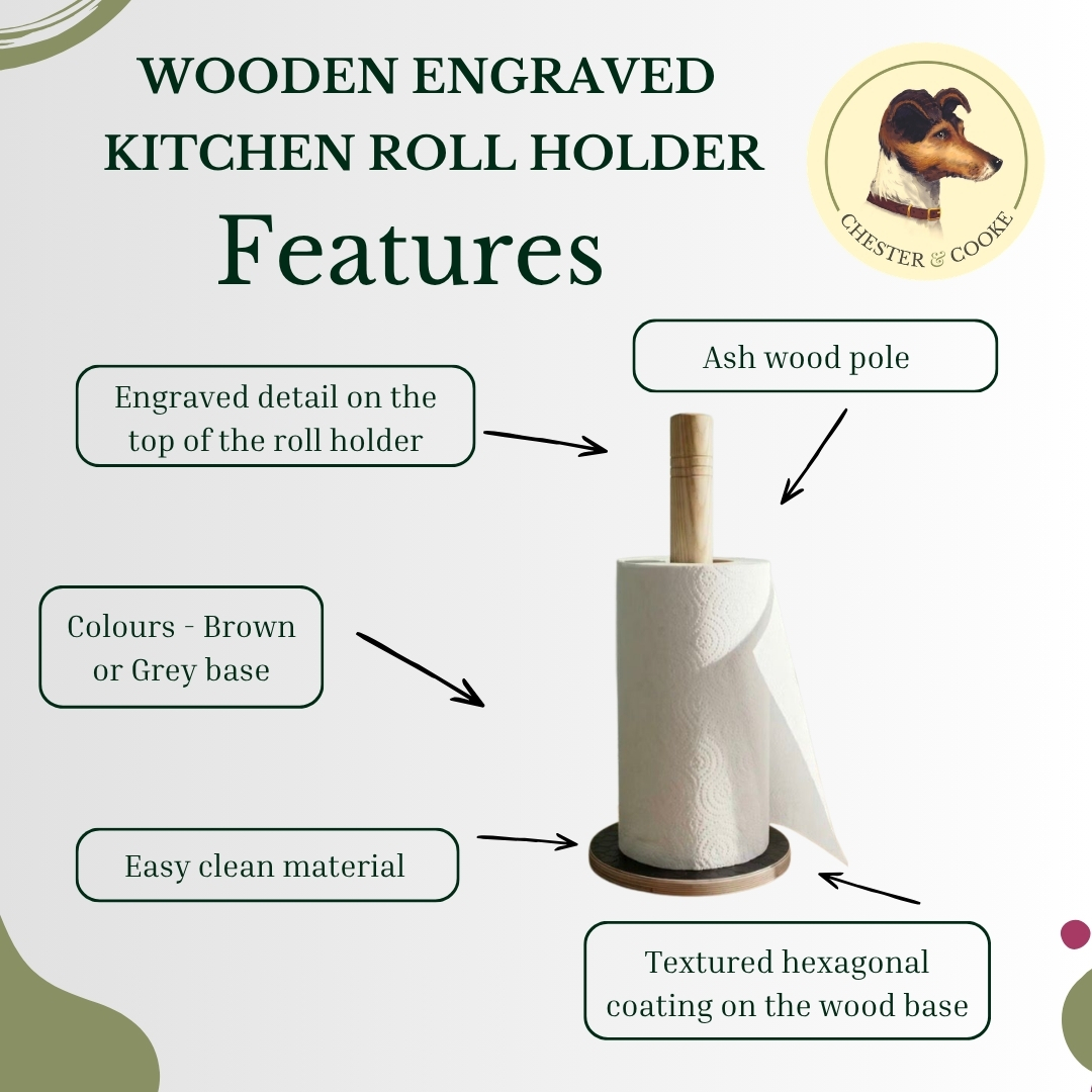 features of kitchen roll holder