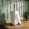 wooden kitchen roll holder