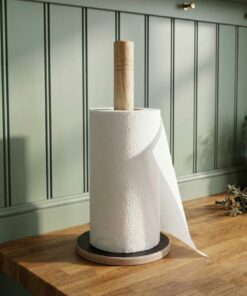wooden kitchen roll holder