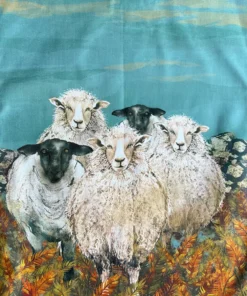 Country themed tea towel