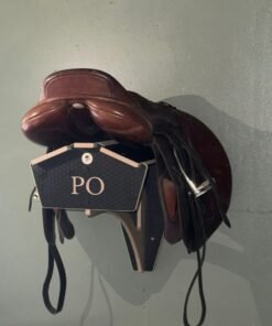 personalised wooden saddle rack