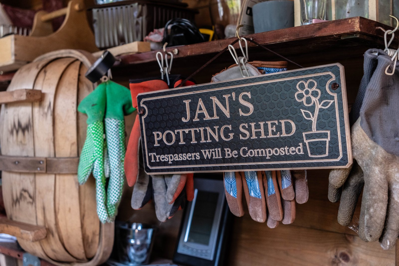 garden sign - a great gardening gift idea